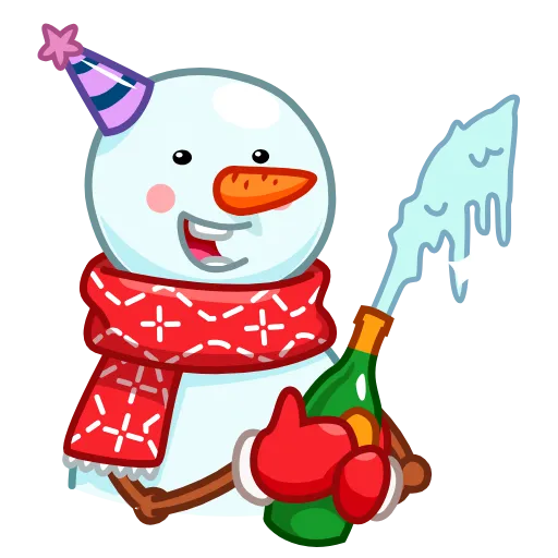 ☺️ Эмодзи «Снеговик» для Telegram