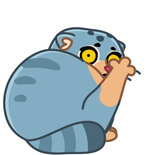 😳 Стикер «Snow Manul» для Telegram