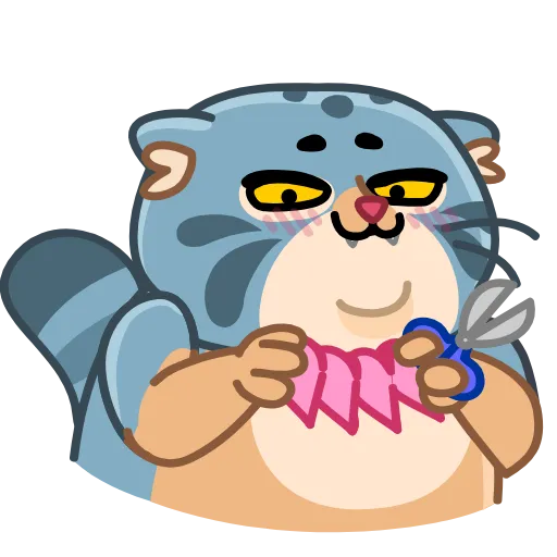 ☺️ Стикер «Snow Manul» для Telegram