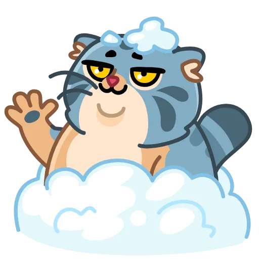 👋 Стикер «Snow Manul» для Telegram