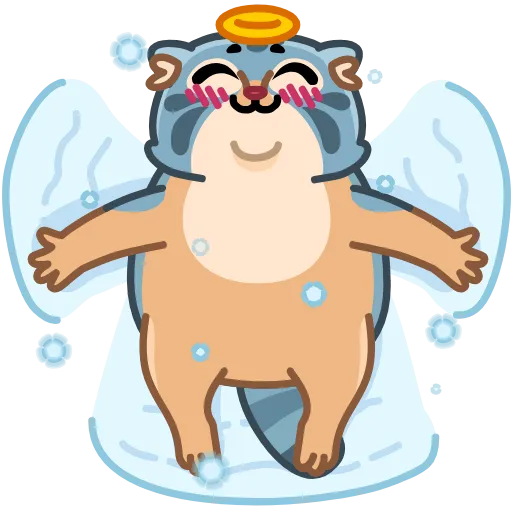 😇 Стикер «Snow Manul» для Telegram
