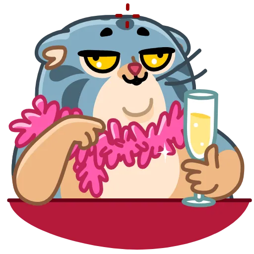 🥴 Стикер «Snow Manul» для Telegram