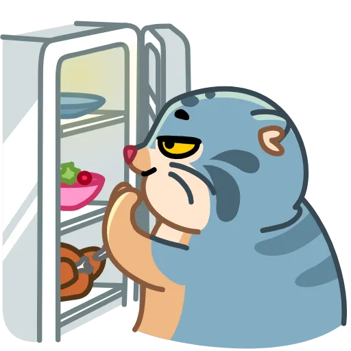 🤤 Стикер «Snow Manul» для Telegram