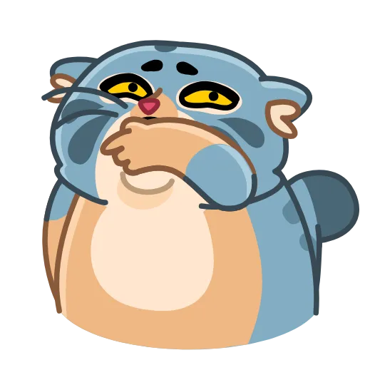 😭 Стикер «Snow Manul» для Telegram