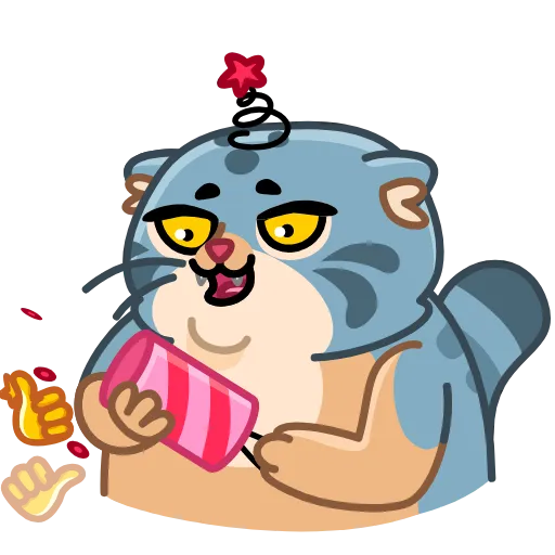 👍 Стикер «Snow Manul» для Telegram