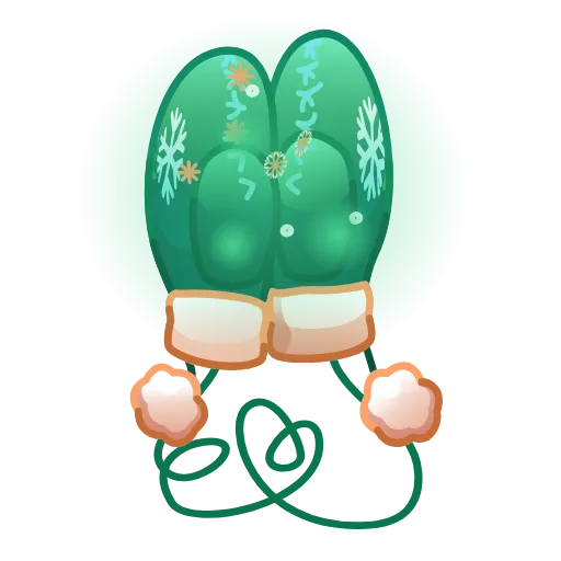 🎁 Эмодзи «Snow Mittens» для Telegram