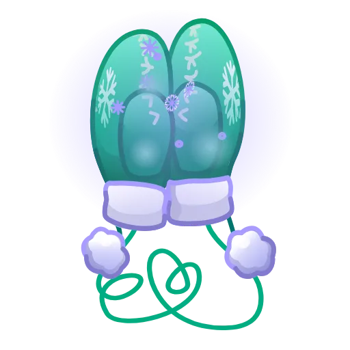 🎁 Эмодзи «Snow Mittens» для Telegram