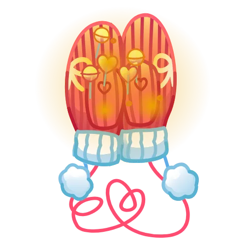 🎁 Эмодзи «Snow Mittens» для Telegram