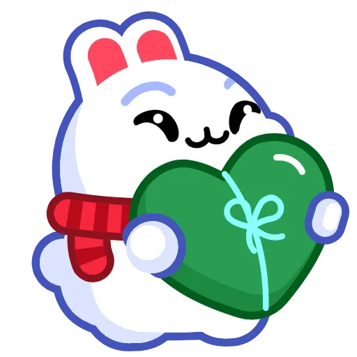 🎁 Эмодзи «Snow Rabbit Pack» для Telegram