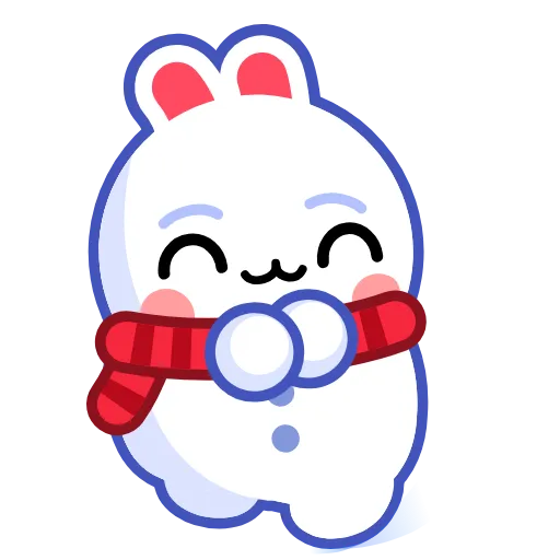 😊 Эмодзи «Snow Rabbit Pack» для Telegram