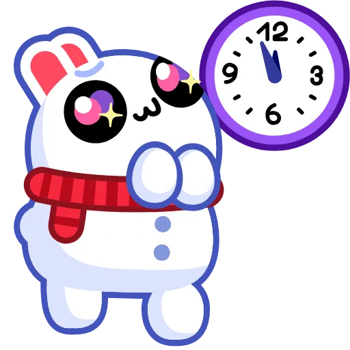 ⏳ Эмодзи «Snow Rabbit Pack» для Telegram