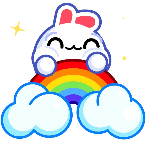🌈 Эмодзи «Snow Rabbit Pack» для Telegram