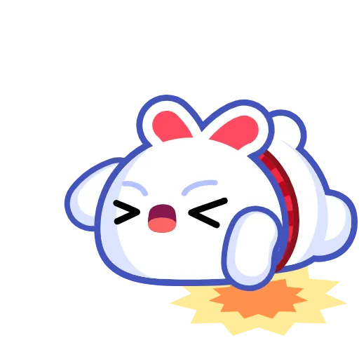 😫 Эмодзи «Snow Rabbit Pack» для Telegram