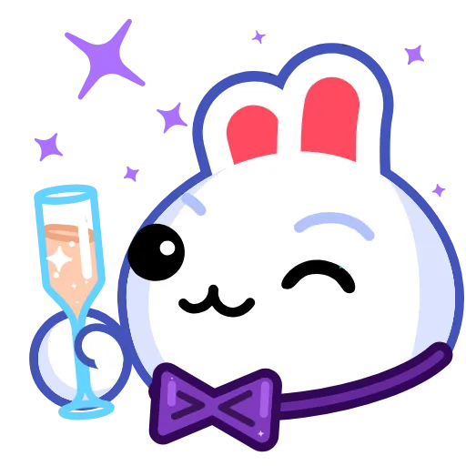 🥂 Эмодзи «Snow Rabbit Pack» для Telegram
