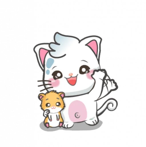 Стикерпак Snowy Cat для Telegram