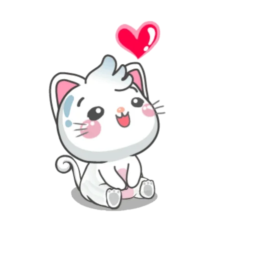 ❤️ Стикер «Snowy Cat» для Telegram