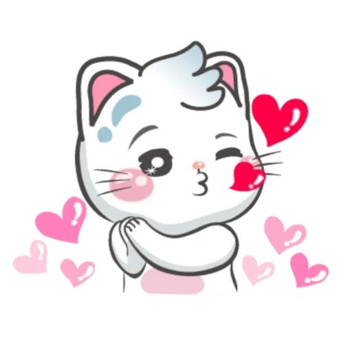 😘 Стикер «Snowy Cat» для Telegram