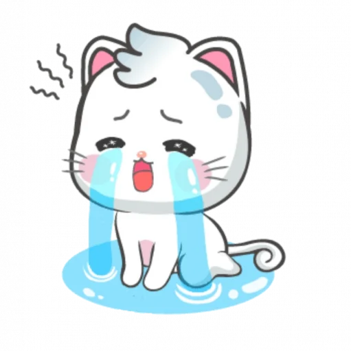 😭 Стикер «Snowy Cat» для Telegram