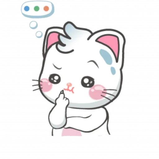 🤔 Стикер «Snowy Cat» для Telegram
