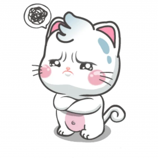 ☹️ Стикер «Snowy Cat» для Telegram