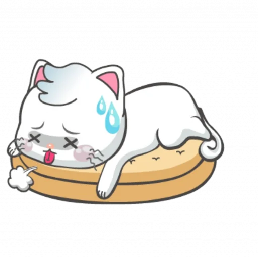 😵 Стикер «Snowy Cat» для Telegram