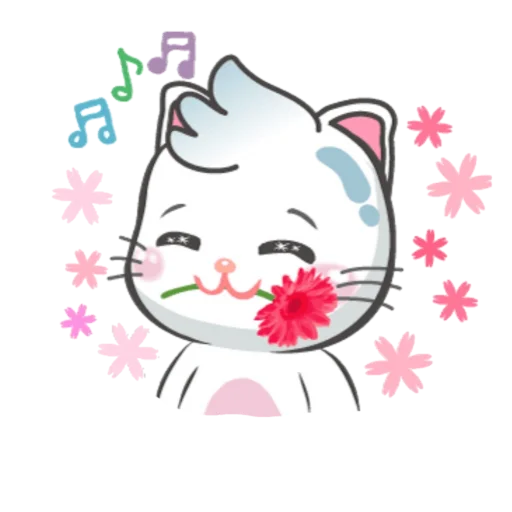 😍 Стикер «Snowy Cat» для Telegram