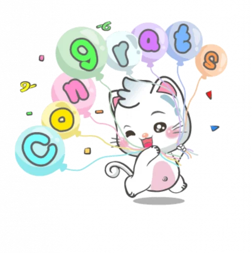 🥳 Стикер «Snowy Cat» для Telegram