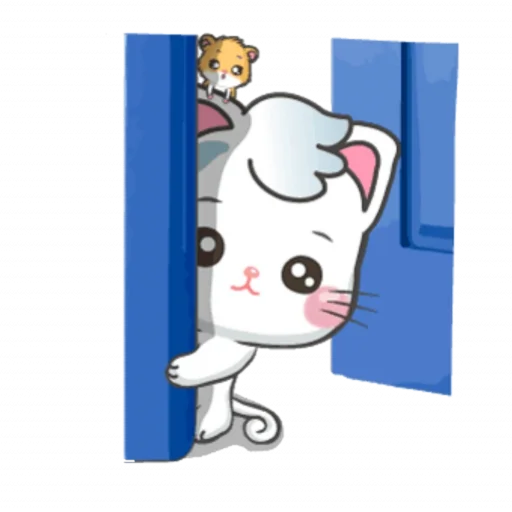 👀 Стикер «Snowy Cat» для Telegram