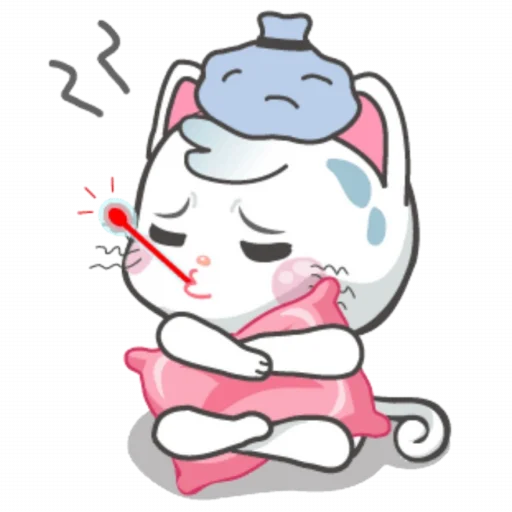 🤒 Стикер «Snowy Cat» для Telegram