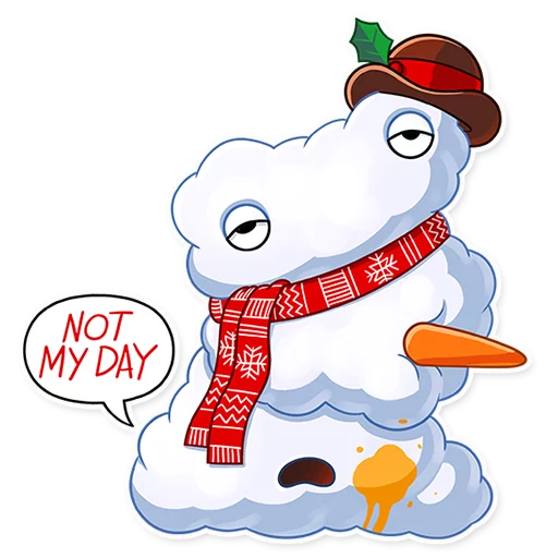 😞 Стикер «Snowy Buddy» для Telegram