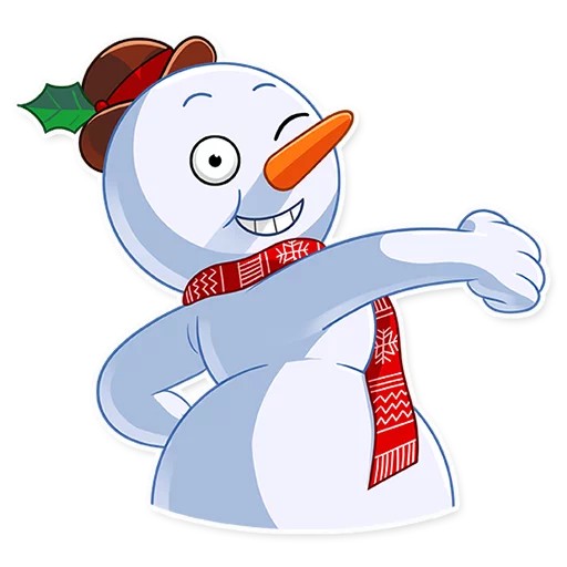 😉 Стикер «Snowy Buddy» для Telegram
