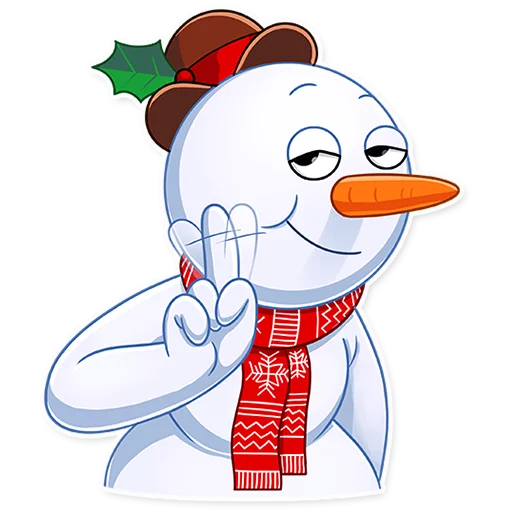 ☝ Стикер «Snowy Buddy» для Telegram