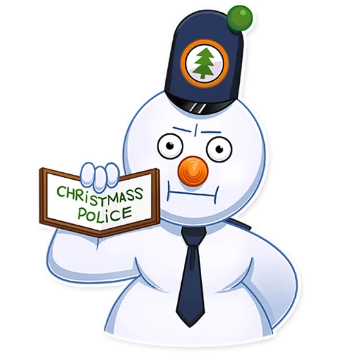 👮 Стикер «Snowy Buddy» для Telegram