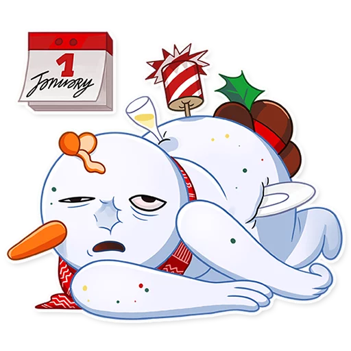 😖 Стикер «Snowy Buddy» для Telegram
