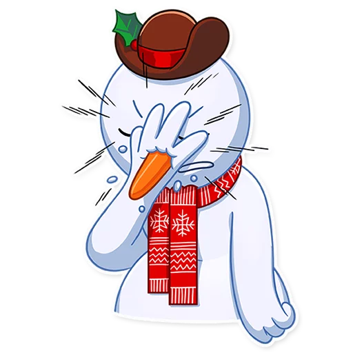 🤦‍♂️ Стикер «Snowy Buddy» для Telegram