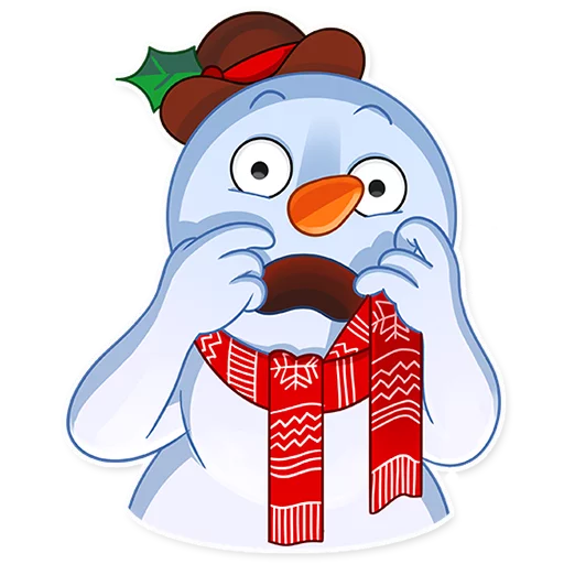 😨 Стикер «Snowy Buddy» для Telegram