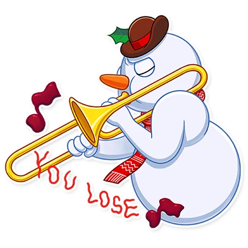 💀 Стикер «Snowy Buddy» для Telegram