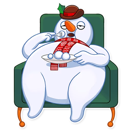 🍽 Стикер «Snowy Buddy» для Telegram