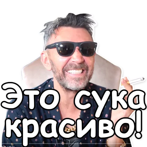 🌺 Стикер «Шнуров» для Telegram