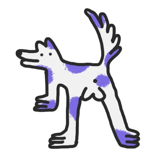 🌰 Стикер «crococow dog» для Telegram