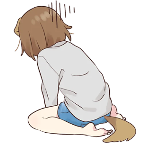 😔 Стикер «Собака-тян» для Telegram