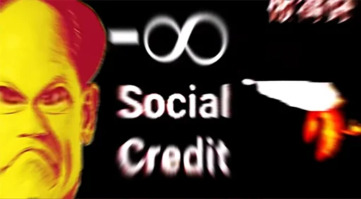 👺 Стикер «China Social Credits 【﻿Ｔｉａｎａｎｍｅｎ １９８９ Ｅｄｉｔｉｏｎ】» для Telegram