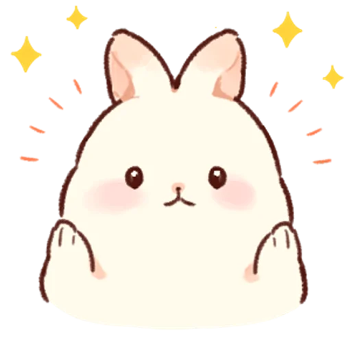 😳 Стикер «Soft and cute rabbits» для Telegram
