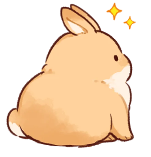 😌 Стикер «Soft and cute rabbits» для Telegram