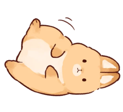 🙃 Стикер «Soft and cute rabbits» для Telegram