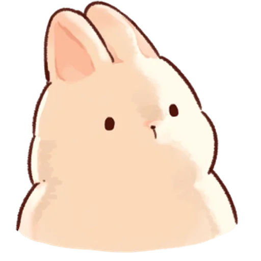 😐 Стикер «Soft and cute rabbits» для Telegram