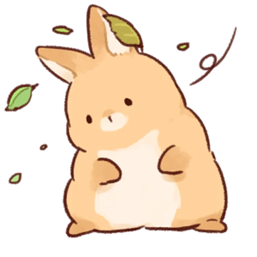 🍃 Стикер «Soft and cute rabbits» для Telegram