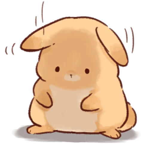😔 Стикер «Soft and cute rabbits» для Telegram
