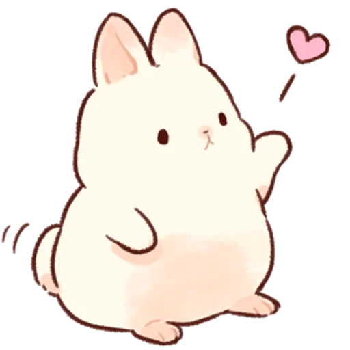 😘 Стикер «Soft and cute rabbits» для Telegram