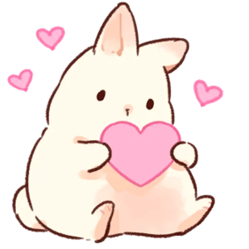 😍 Стикер «Soft and cute rabbits» для Telegram